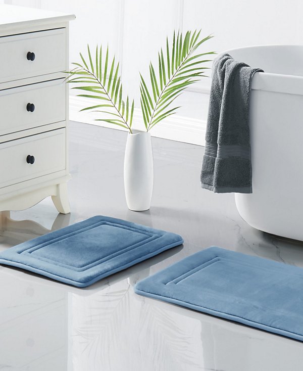 Antimicrobial Memory Foam 2-Pc. Bath Rug Set