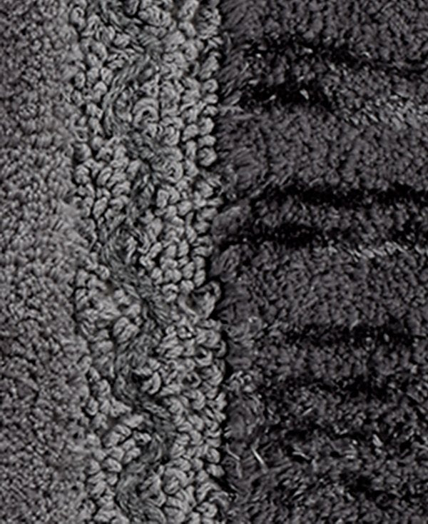 Braided Medallion Colorblocked Bath Rug, 24" x 60"