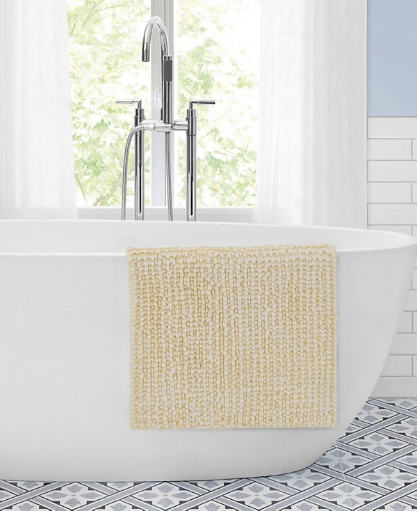 Butter Chenille Bath Mat, 20" x 34"